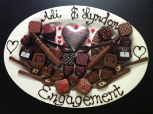 Geraldton Hill Engagement Chocolate latter